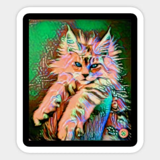 Iridescent Lynx Cub Sticker